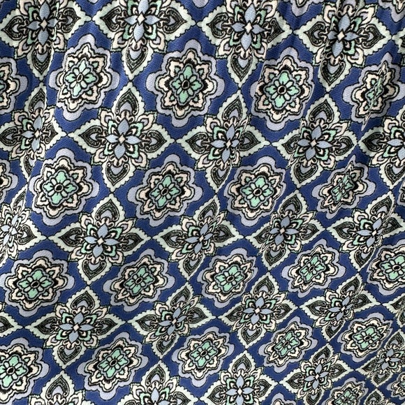 J. Jill Blue Patterned Blouse - Picture 7 of 15